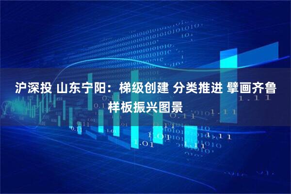 沪深投 山东宁阳：梯级创建 分类推进 擘画齐鲁样板振兴图景