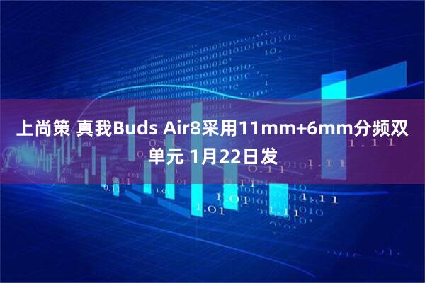 上尚策 真我Buds Air8采用11mm+6mm分频双单元 1月22日发